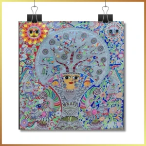 Mother Earth Mithila Painting