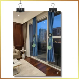 Sunflower Pattern Curtain Tie Backs : Ramanakumari.K