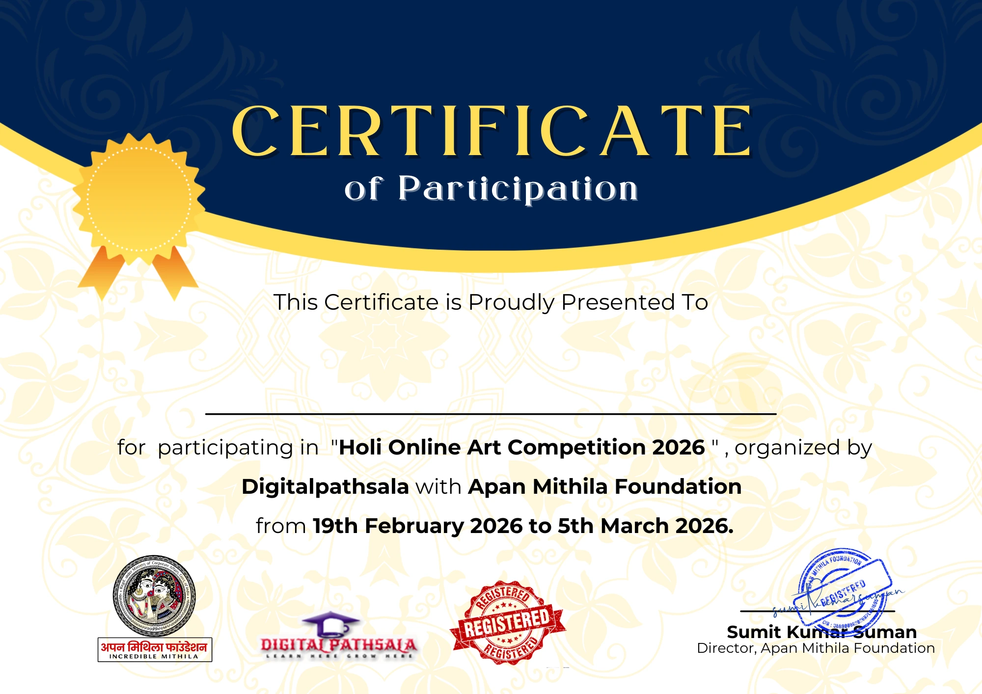 Certificate Template